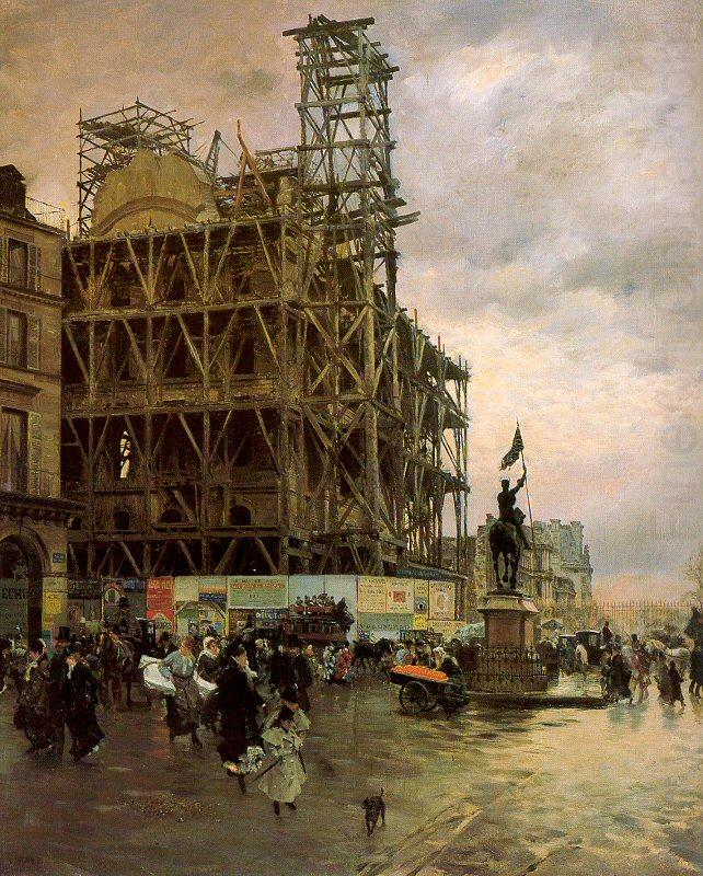 Nittis, Giuseppe de The Place des Pyramides china oil painting image